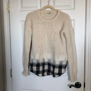 Madewell layered look sweater size M